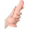Suction cup based dildo, TPR, 15 cm