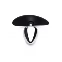 Dark invader metal & silicone anal plug - medium