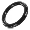 Black line | stainless steel cock ring 8 mm. x 45 mm.