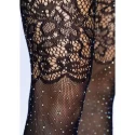 Rhinestone fishnet stockings