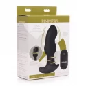 Gyro I Curved Rimming Plug with Remote Control
