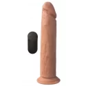 XL Realistic Vibrating Dildo With Suction Cup - Skin Tone