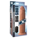 XL Realistic Vibrating Dildo With Suction Cup - Skin Tone