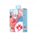JOS SWEET DEVIL, Penis vibrating ring , silicone, red, 8.5 cm