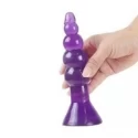 Anal plug with suction cup - 180x34mm. purple