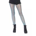 Lurex rainbow fishnet tights