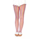 Lurex rainbow fishnet tights