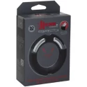Hybrid silicone covered metal cock ring - 50mm