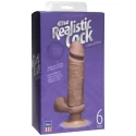 Realistyczne dido z przyssawką i wibracjami Realistic Cock Vibrating 6 Inch