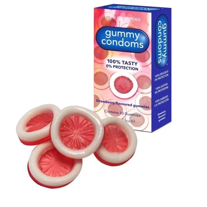 Żelki w kształcie zwiniętej prezerwatywy Gummy Condoms 120g