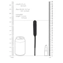 Silicone vibrating bullet plug with beaded tip - urethral soundi