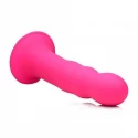 Squeezable wavy dildo