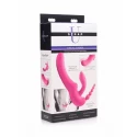 Regal rider triple g vibrating silicone strapless strap on - pur