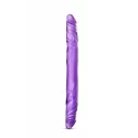 B YOURS 14"DOUBLE DILDO PURPLE