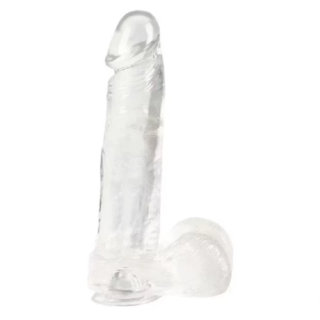 Penis z jądrami Dong Wsuction Cup
