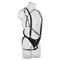 King cock hollow strap-on suspender system 25.40 cm. - flesh