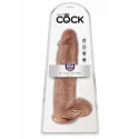 Realistyczne dildo z jądrami i przyssawką - King Cock 12" Cock with Balls