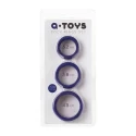 A-TOYS, Penis Cock Ring, Silicone, Purple, O4.5 / 3.8 / 3.2 cm