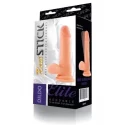 Suction cup based dildo, TPR, 18,3 cm