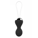 Kulki-Vibrating Silicone Kegel Balls USB 10 Function / Remote control -Black