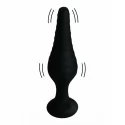 Silicone vibrating anal plug with remote control