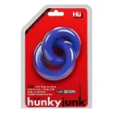 Hünkyjunk cock & ball rings duo-linked - black tar
