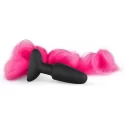 Silicone Butt Plug With Tail - Pink