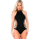 SLIT NSPIN BODYSUIT BLACK, OS