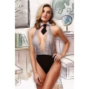 TEDDY SCHOOLGIRL WITH COLLAR AND TIE, OS