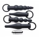 4-Piece Anal Plug Set With Bullet Vibrator
