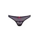 BARELY BARE MESH & LACE PANTY BLACK