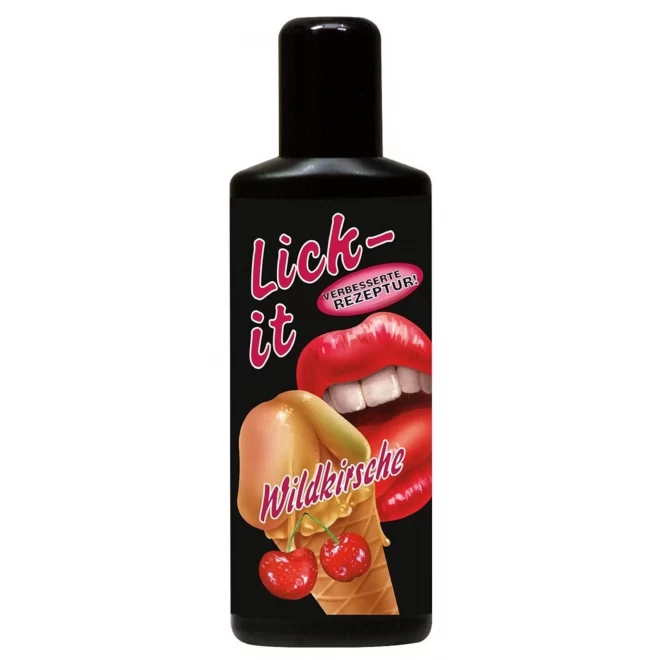 Olejek do miłości oralnej o smaku dzikiej wiśni Lick-it Wildkirsche 100 ml