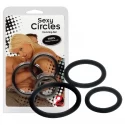 Trzy pierścienie uciskowe Sexy Circles (2 kolory)