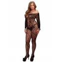 Koronkowe bodystocking Off The Shoulder Bodystocking