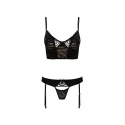 Bielizna-LARA SET black S/M - Casmir