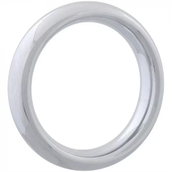 Chromowany pierścień na penisa Chrome Donut Ring 55 mm