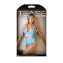 Keira Criss Cross Bra, Garter Belt & Panty Set