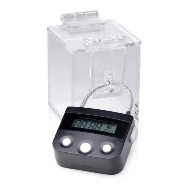The key holder deluxe clear case with lock - transparent