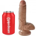 Realistyczne dildo Cock 7 Inch W/ Balls (3 kolory)