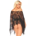 Lace kaften robe and thong