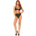Lurex opaque bra and bottom