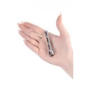 Silver urethral plug TOYFA Metal with pink gem
