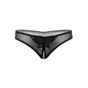 Indra crotchless beaded thong