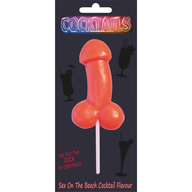 Sex on the beach flavour cocktail lollipop 35g