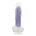 LUMINOUS DILDO CLEAR PURPLE