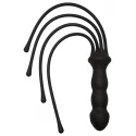 The quad silicone whip - black