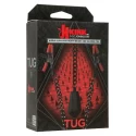 Tug silicone nipple y-clips with heavy weight - black metal