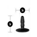 LOCK ON ADAPTER WITH SUCTION CUP BLACK