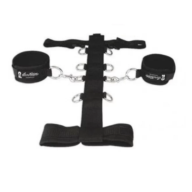 Uprząż regulowana na nadgarstki z obrożą i paskami Adjustable Neck and Wristraint Set