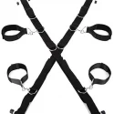 Lux fetish over the door cross (universal cuffs)